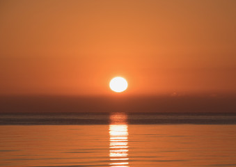 Sonnenaufgang vor Insel Usedom
