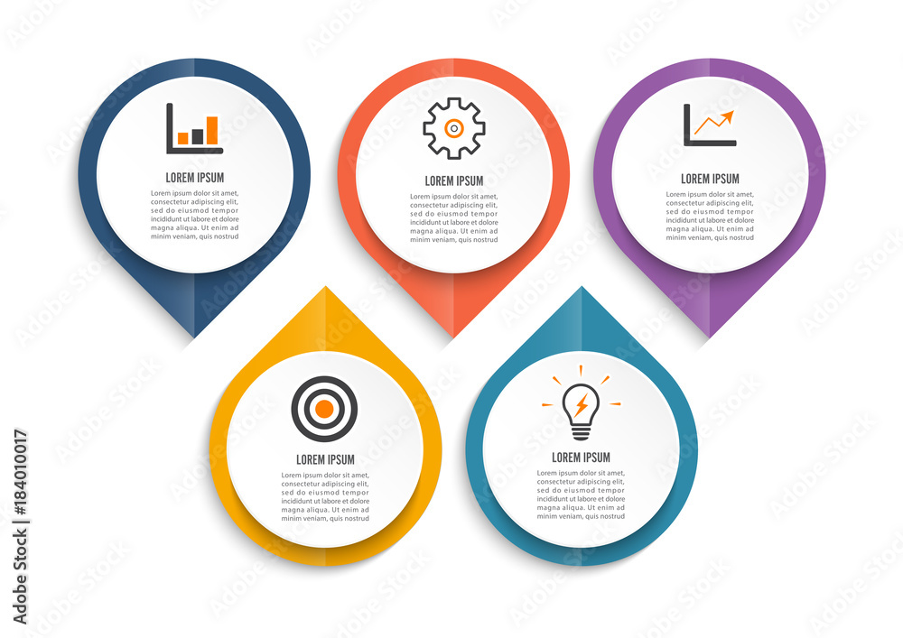 Poster abstract infographic in the form of metabolic. design elements.