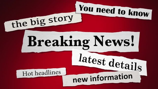 Breaking News Important Headlines Latest Updates 3d Animation
