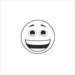 Smile icon. Emotion smile. Vector Illustration