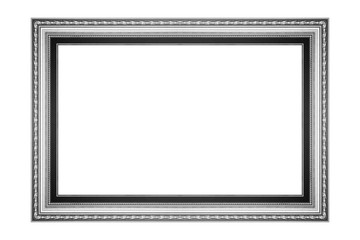 The antique frame on white background