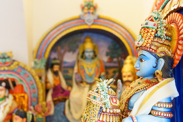 Fototapeta premium Close up of Hindu goddess Statue. hindu religious concept.