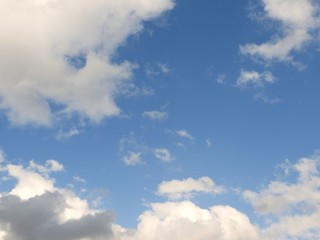 空　青空　雲　青　藍　白　白い雲