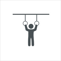 Athlete icon. Vector Illustration