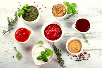 Different sauces
