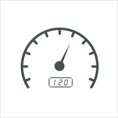 Speedometer icon. Vector Illustration