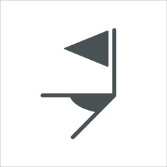 Icon of Football Corner Flag