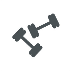 Barbell icon. Vector Illustration