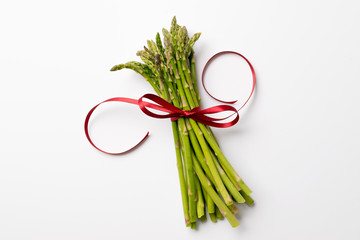 Christmas Asparagus with Bow