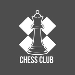 chess labels, badges and design elements