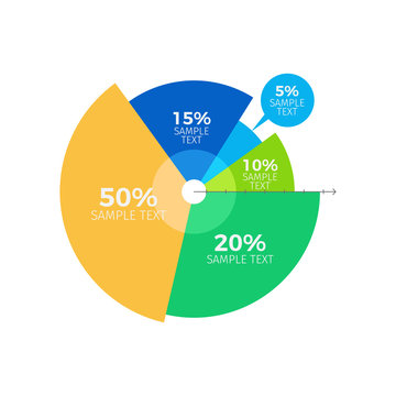 Infographic And Ratio Of Parts Vector Illustration