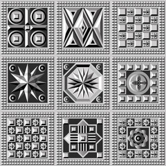 Graphical illustration of a set wit patterns 6
