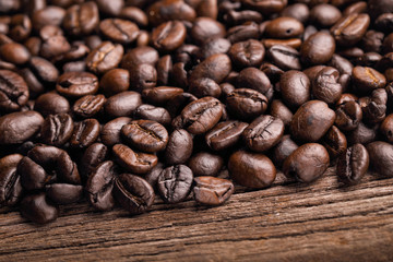 roasted coffee beans, can be used as a background