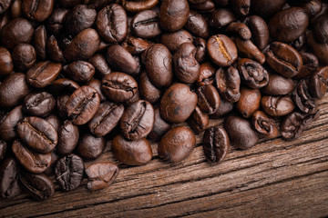 roasted coffee beans, can be used as a background