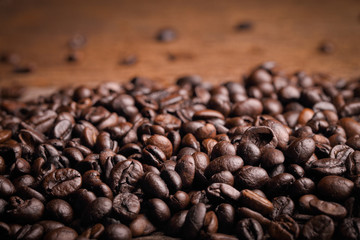 roasted coffee beans, can be used as a background
