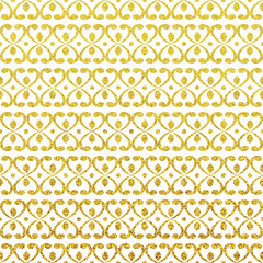 Gold glittering seamless pattern. Modern gold stylish texture.