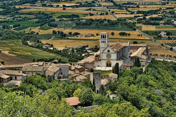Fototapeta na wymiar St. Francis in Assisi, Italy