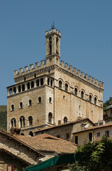 Fototapeta na wymiar Palazzo dei Consoli in Gubbio, Italy