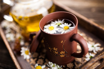 Cup of chamomile tea