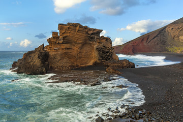 The rock at Charco de los Clicos, Lanzarote, Spain