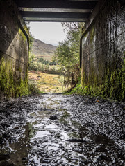 street underpass on the west highland way