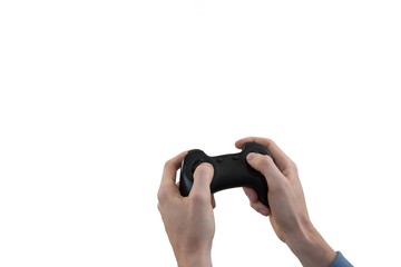 Hands of man playing video game © WavebreakMediaMicro