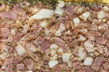 Schweinskopfsülze als Hintergrundbild