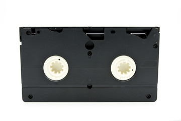 VHS video tape cassette isolated
