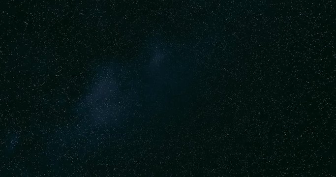 Loopable: Space travel at superluminal speed animation. Flight through space between line-shaped stars with nebulae.