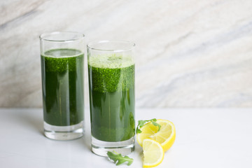 Healthy green juice