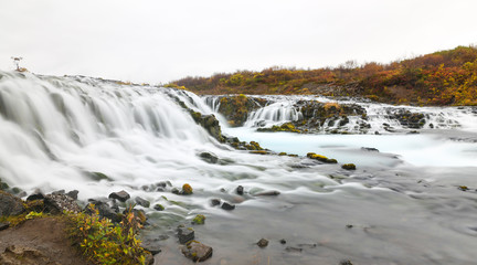 Bruarfoss Waterfall in Iceland