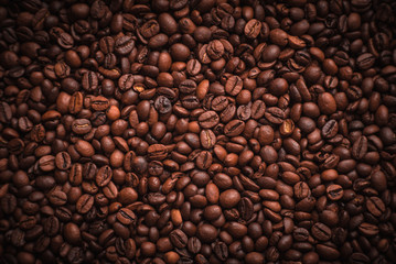 Coffee beans background