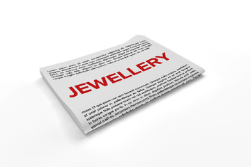 Jewellery on Newspaper background