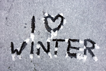 I love winter drawing in snow 