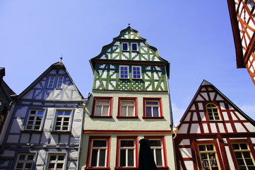Fototapeta premium Fachwerkhäuser in Limburg an der Lahn 