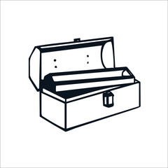 Tool box icon. Vector Illustration