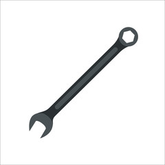 Wrench icon. Vector Illustration