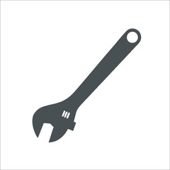 Wrench icon. Vector Illustration