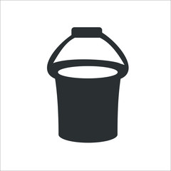 Bucket icon. Vector Illustration