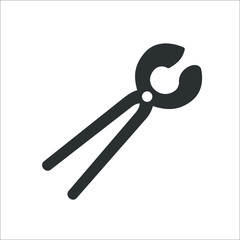 Tong icon. Vector Illustration