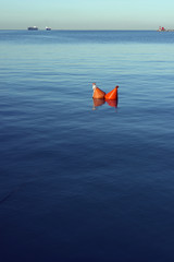 red buoys seascape