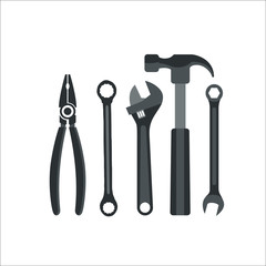Adjustable wrench icon