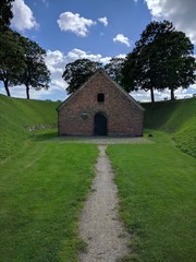 Fototapeta na wymiar Landscape in Kastellet fortress, Copenhagen, Denmark