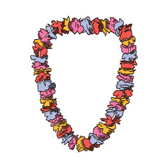 Accessory vector drawing isolated white background