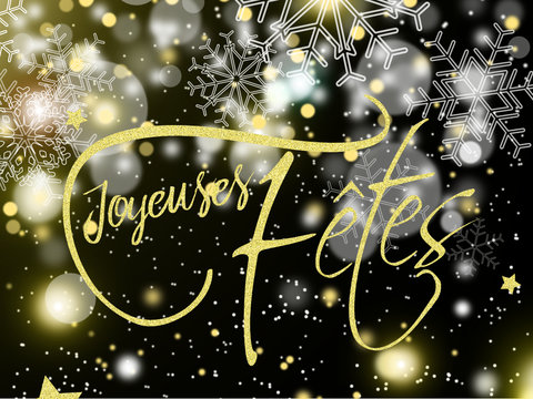 2018 - Bonne année neige - happy new year snowflake - background