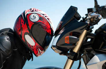 Head to head with motorcycle