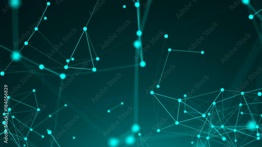 Poster abstract background, geometry surfaces, lines, digits and points. abstract grid seamless loop
