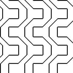 Design seamless monochrome zigzag pattern