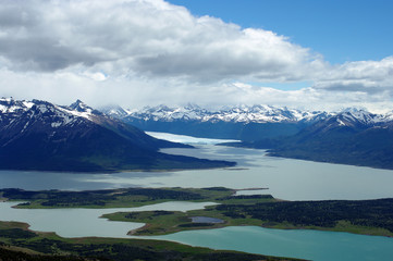 Étendue d'eau dans la Patagonie