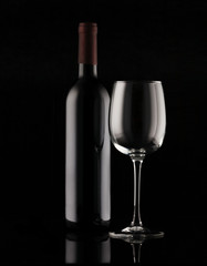 Bottle of red wine